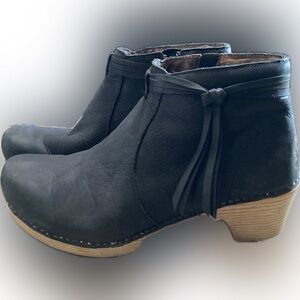Dansko Markie Black Booties Size 38